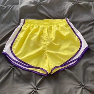 Nike Dri-Fit Yellow Running Shorts